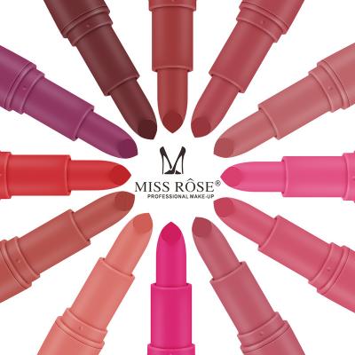 China MISS ROSE Newest Golden Lips Modeling Waterproof Lipstick Matte Lipstick Makeup Long Lasting Shape Sexy Lipstick Maquillaje Lips Cosmetics for sale