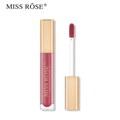 China Vegan Makeup Lipstick Waterproof Miss Rose Recommended High Quality 12 Color Pop Matte Lipstick for sale