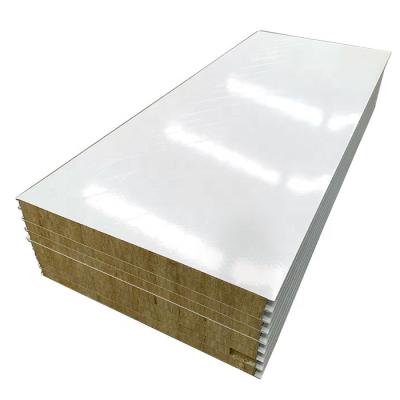 China Modern 100mm thickness rock wool sandwich panel cold room panel for sale for sale