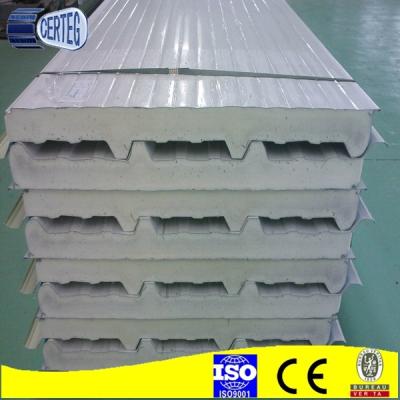 China Easy Installation Building Wall PVC PU Steel Sandwich Panel For Roof for sale