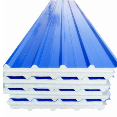 China Modern Roof And Wall Sandwich Panel With Trapezoidal Profile EPS Sandwich Panel Tile for sale