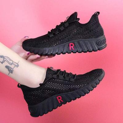 China Sale Women's Casual Walking Shoes Sneakers Mesh Breathable Running Shoes Cheap Warm Lightweight Loafers Lace-up Slip-on Shoe for sale