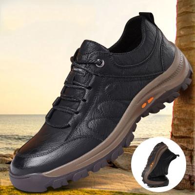 China 2022 Autumn Winter High Ankle Men's Walking Fashion Trend Low Price Shoes Leather Sneakers Non-slip Trendy Outdoor Rise Shoes for sale