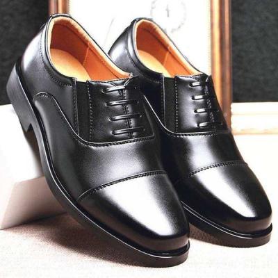 China Disposable High Quality Male Military Leather Shoes Pointed Toe Men Business Dress Shoes For Large Size Formal Office Slip On Shoes for sale