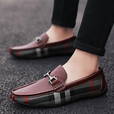 China 2022 New Fashion Men's Breathable Loafers Plus Size Breathable Outdoor Casual Walking Shoes Cow Leather Training Slip On Shoes For Men for sale