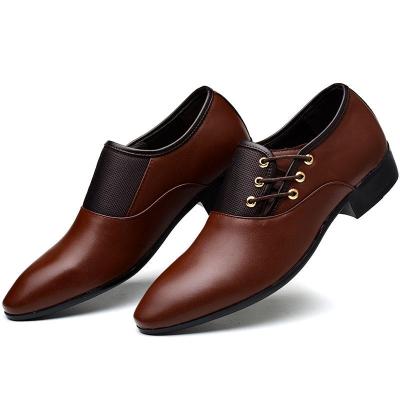 China Italian Classic Grainy Flat Lace Up Leather Shoes OEM Logo Men's Classic Office Formal Shoes Deodorization Custom Made For Men for sale