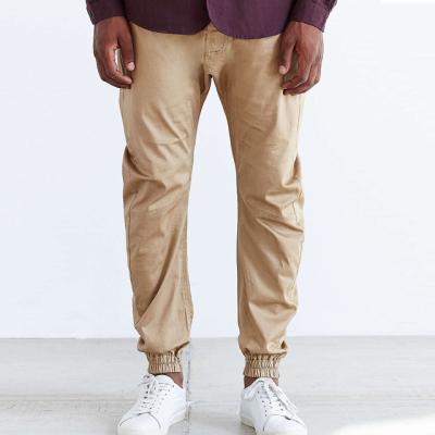 China Wholesale Custom Anti-pilling Men's Twill Pants Blank Jogger Khaki Pants for sale