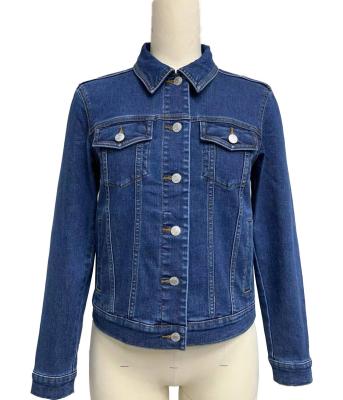 China Timeless Dark Indigo Design Classic Fit Denim Shirt Knop naar beneden Voorvergrendeling Te koop