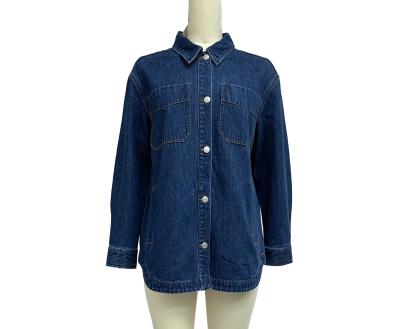 China Oversized Jean Shirt Denim Overshirt For A Relaxed And Comfortable Style for sale