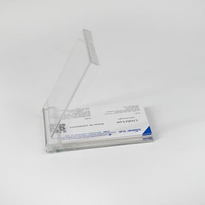 China 2022 Recyclable Hot Sale Business Name Card Holder Case Super Clear Card Container Dropshipping for sale