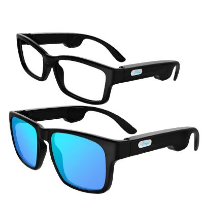 China Wireless SUNGLASSES 2020 newest wireless sunglasses with bone conduction sunglasses earpiece, audio sunglasses for sale