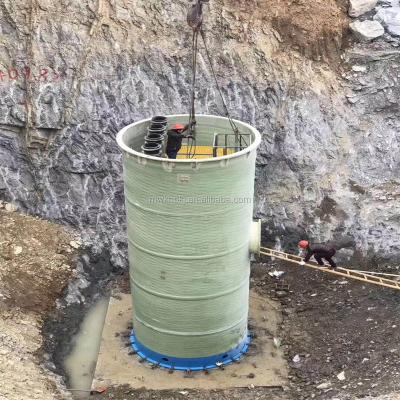 China Sewage collection and conveyance seepage prevention integrated pumping to precast buried sewage design lift pump precast station for sale