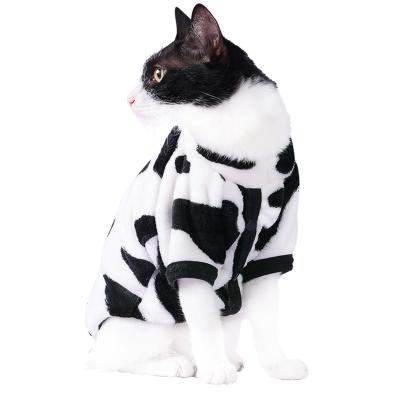 China Sustainable Dog's Lifestyles Pets Apparel Cute Cow Cat Costume Pet Costumes Cat Clothes for sale