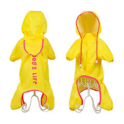 China 2021 Sustainable Dog Clothes Winter Dog Rainproof Hoodie Pets Outdoor Raincoat for sale