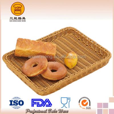 China Sustainable Rectangular Colorful Bread Basket for sale