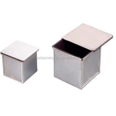 China 100% Sustainable Food Grade Non-Stick Coating Square Loaves Tin With Special Use for sale