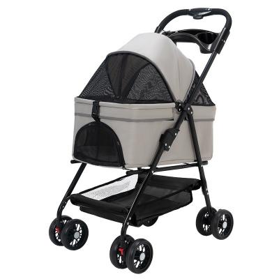 China Komfortable Klappwagen Farbe Custom Nylon Katze Hund Stroller,Oem,Hund Stroller Pet Smart,Welpen Stroller zu verkaufen