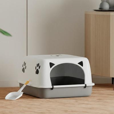 China Durable Plastic Cat Little Box Lightweight Design Small Litter Box For Kittens for sale