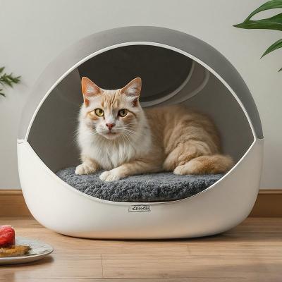 Chine Design confortable Petite boîte pour chat facile à nettoyer Petite boîte à litière pour chat avec couvercle à vendre