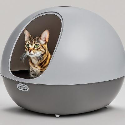 China Small Space Cat Litter Box Lightweight Portability Stylish Design for sale