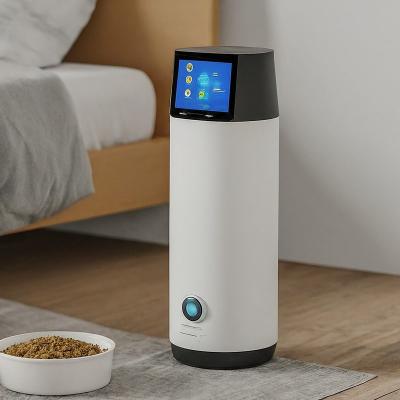 China Advanced White Smart Animal Feeder Customized Wifi Pet Feeder for sale