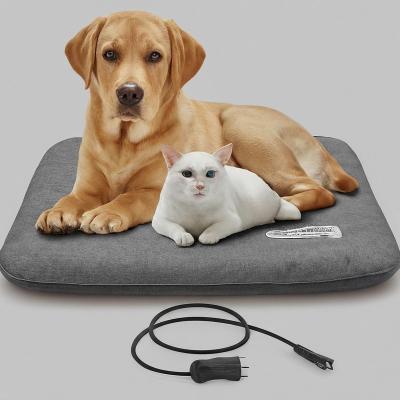 China 3 Level Overheat Protection Heated Pet Pad 2 Hour Timer 6ft Cord Cat Heating Pad Indoor for sale