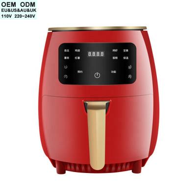 China 4.5L Intelligent Electric Air Fryer Family Size Hot Sale Multi Fully Automatic Oil Free Air Fryer With Led Display Touch for sale