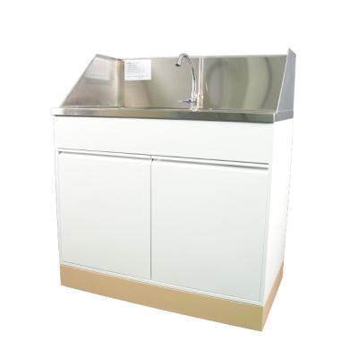 China Own. Drain. The Grease Trap Can Be Put Inside The Hot Selling Custom Made Grocery Stainless Steel Hand Wash Sink For Shopping Mall for sale