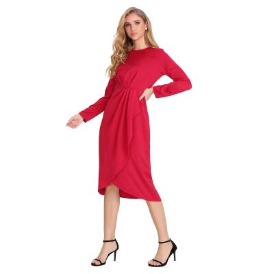 China Women's Solid Color Satin Ruched Crop Plunge Top V-Neck Sleeve Blouse Wear Along And Split Maxi Long Dress Two Piece Coordinating Setop for sale