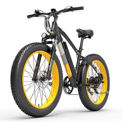 China Aluminum Alloy 1000W 48V 17.5Ah 26 Inch 4.0 Fat Tire Mountain Bike Electric Snow Bike for sale