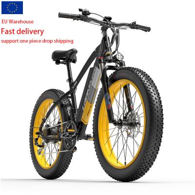 China Electric Snow Bike 1000W 48V 17.5Ah EU Aluminum Alloy Lithium Battery 26 Inch 4.0 Running Tire Wholesale for sale