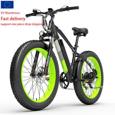 China EU High Power 1000W 48V 17.5Ah Electric Mountain Bike Aluminum Alloy Lithium Battery 26 Inch 4.0 Running Fat Tire for sale