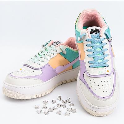 China Amazon hot sale wholesale rhinestones flat buckle no tie lace adult flat shoe laces children elastic no sneakers tie for sale