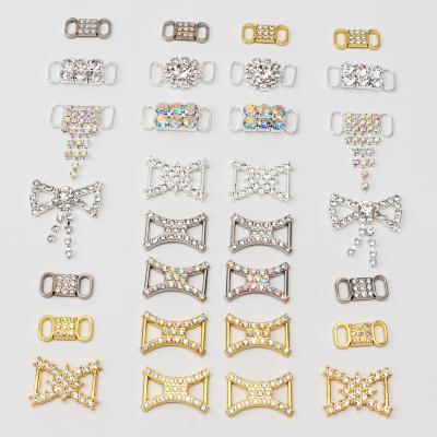 China Shoe Buckle AF1 Wholesale Rhinestone Shoe Charms Colorful Jeweled Sneaker Charms DIY Lace Buckles Shoe Accessories for sale