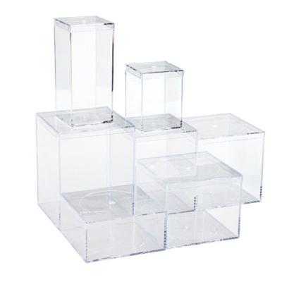 China Modern Customized Professional Gift Display Round Acrylic Storage Box Lid With CE Certificate for sale