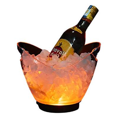 China Modern Customized LED LCE Buckets, Colors Changing Waterproof LED Cooler Bucket Ice Bucket Party for sale