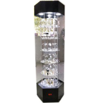 China Lucky Factory Customized Acrylic Rotating Watch Display Stand in a display rack /cabinet showcase for sale