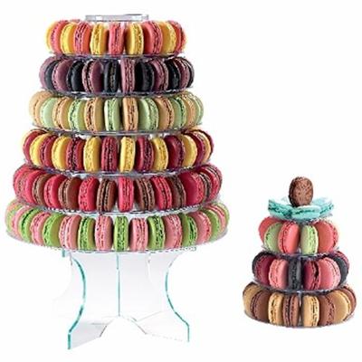 China Antique factory custom acrylic macaron display cake stand MACARON DISPLAY TOWER - ROUND for wholesale for sale