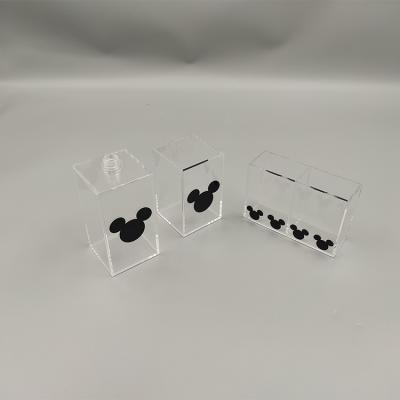 China 3 Pack Easy Assembly Factory Custom Clear Acrylic Box Can Be Printed Logo For Wholesale for sale