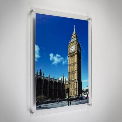 China 2022 Silver Acrylic Glass Photo Picture Frame Crystal Custom Photo Frame Fashionable Home Decoration Factory Wholesaler Direct Selling for sale