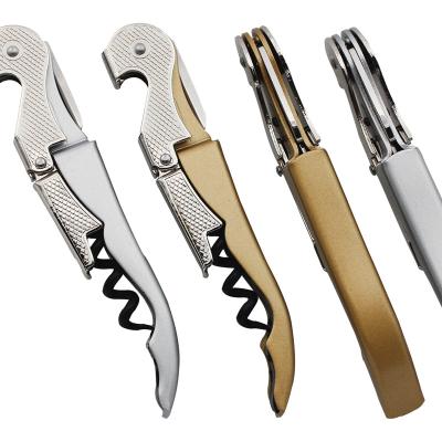 China Two Lever Wine Servers Friend Wine Opener Stainless Steel Opener Sustainable/Stocked Corkscrew for sale