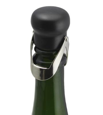 China Plastic Stainless Steel Champagne Wine Bottle Closure Stopper Sparkling E-z Reusable Seal for sale