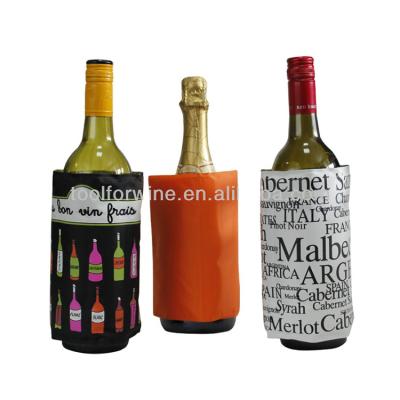 China Sustainable High Quality Gel Ice Pack Wrap Delivery Wine Bottle Cooler Insulated Picnic Cooler Bag for sale