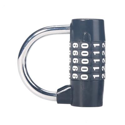 China Durable Gym Lock Combination Lock 5 Number Zinc Alloy Combination Lock for sale