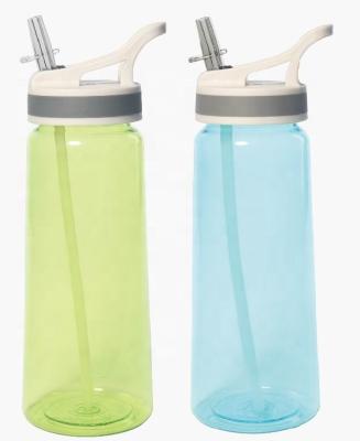 China Wholesale Tritan Straw Bottle Plastic Sport Bottle Viable School Water Bottle for sale