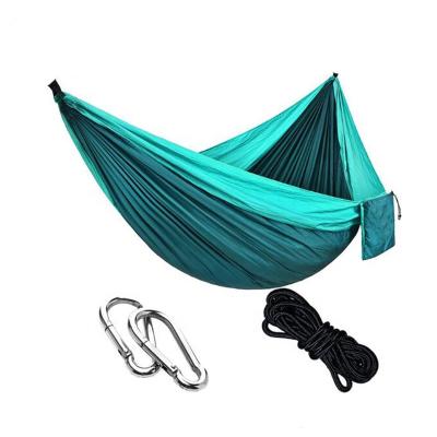 China LOW MOQ manufacturer's lightweight outdoor survival or travel backpacking hammocks for single and double parachute/camping hammock for sale