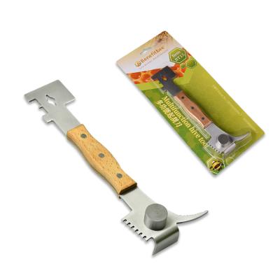 China Benefitbee Beekeeping Patented Hive Tool Stainless Steel Multifunctional Hive Tools With Wooden Handle for sale