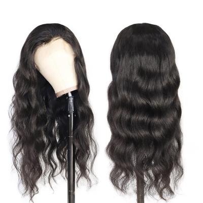 China Cuticle Aligned Body Wave Lace Front Wig Transparent Raw Indian Virgin Human Hair Lace Wigs Glueless Hd Full Body Wave Lace Wigs for sale