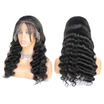 China Loose Deep Wave Lace Front Wigs Virgin Hair Unprocessed Indian Raw Deep Wave Frontal Wig Loose Loose Wave Lace Front Wigs for sale