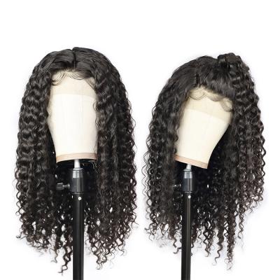 China 100% Real Hair Customization Deep Wave 13x4 Deep Wave Lace Front Human Hair Wigs Full Lace Front Wigs for sale